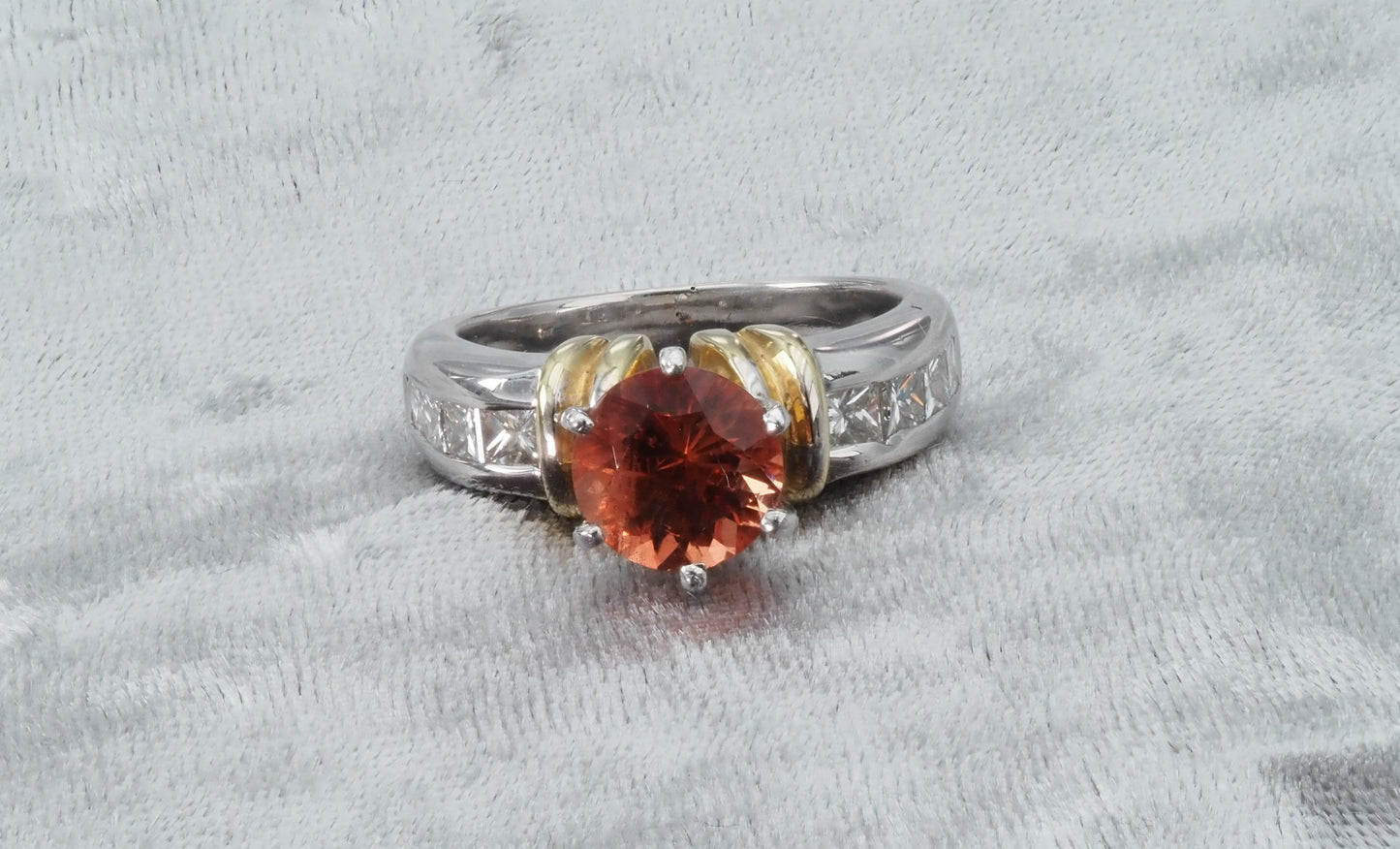 Red Oregon Sunstone 10k Gold Ring